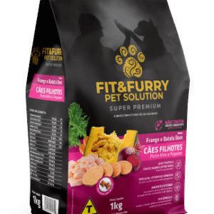 Ração Seca Fit&Furry para Cães Filhotes de Raças Mini e Pequenas - 1Kg