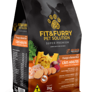 Ração Seca Fit&Furry para Cães Adultos de Raças Mini e Pequenas - 3Kg