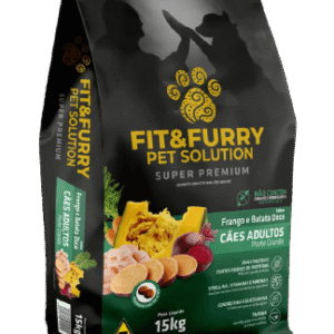 Ração Seca Fit&Furry para Cães Adultos de Raças Grandes - 15Kg