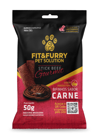 Bifinho Fit&Furry Stick Beef Gourmet 50gr – Sabor Carne