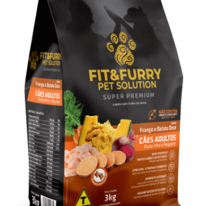 Ração Seca Fit&Furry para Cães Adultos de Raças Mini e Pequenas - 3Kg