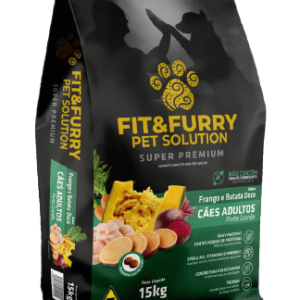 Ração Seca Fit&Furry para Cães Adultos de Raças Grandes - 15Kg