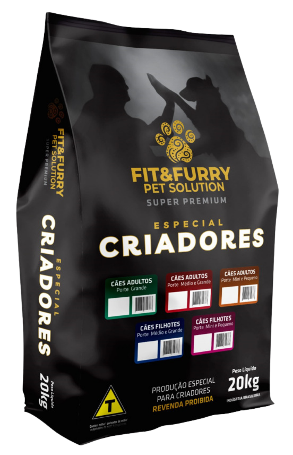 Linha Fit&Furry Criadores — embalagens de 20kg